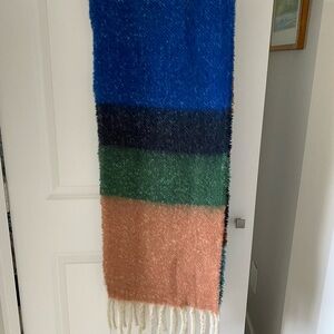 Colourful soft statement scarf